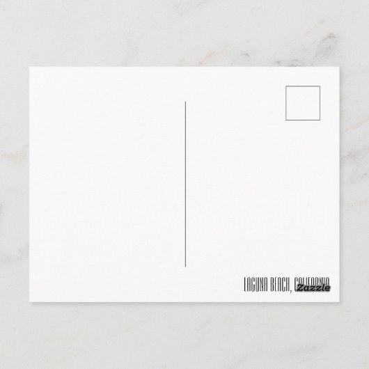 Carte postale de plage (Dos)