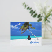 Carte postale de plage aux Maldives (Debout devant)