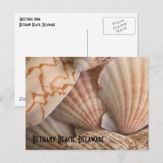 Carte postale de plage de Bethany (Devant / Derrière)