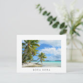 Carte postale de plage de palmiers du Pacifique à (Debout devant)