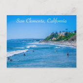 Carte postale de plage de San Clemente (Devant)