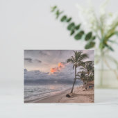 carte postale de plage tropicale (Debout devant)