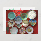 Carte postale de plats vintages (Devant / Derrière)