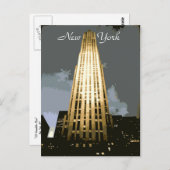 Carte postale de plaza de Rockefeller (Devant / Derrière)