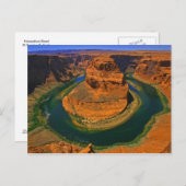 Carte postale de pliage en fer à cheval (Devant / Derrière)