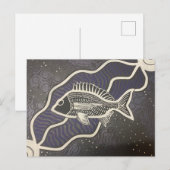 Carte postale de poisson autochtone australien (Devant / Derrière)