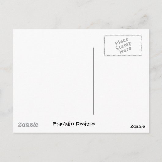 Carte postale de poisson baisant (Dos)