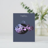 Carte postale de poisson bizarre (Debout devant)