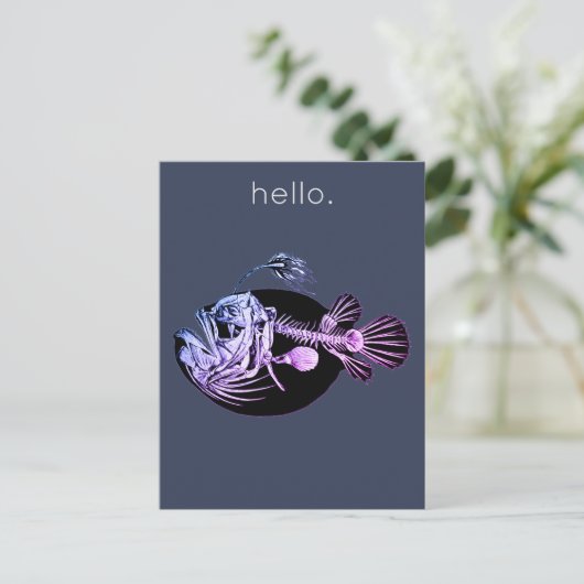 Carte postale de poisson bizarre (Debout devant)