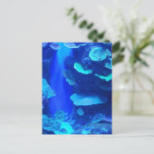 Carte postale de poisson bleu électrique (Debout devant)