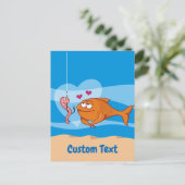 Carte postale de poissons et d'appâts amoureux (Debout devant)