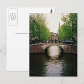 Carte postale de pont en canal (Devant / Derrière)