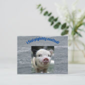 Carte postale de porc (Debout devant)