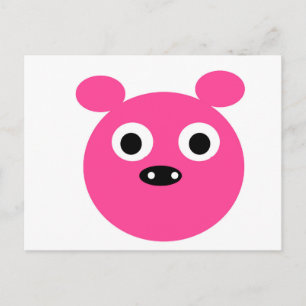 Carte postale de porc