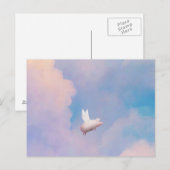 carte postale de porc volant (Devant / Derrière)