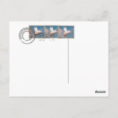 carte postale de porc volant (Dos)