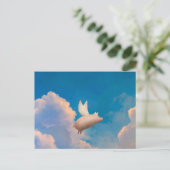 carte postale de porc volant (Debout devant)