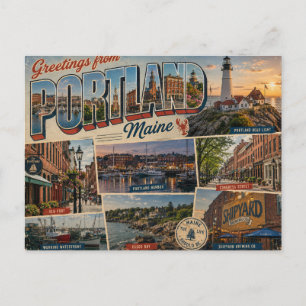 Carte postale de Portland Maine souvenir de voyage