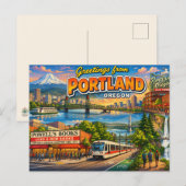 Carte postale de Portland Oregon (Devant / Derrière)