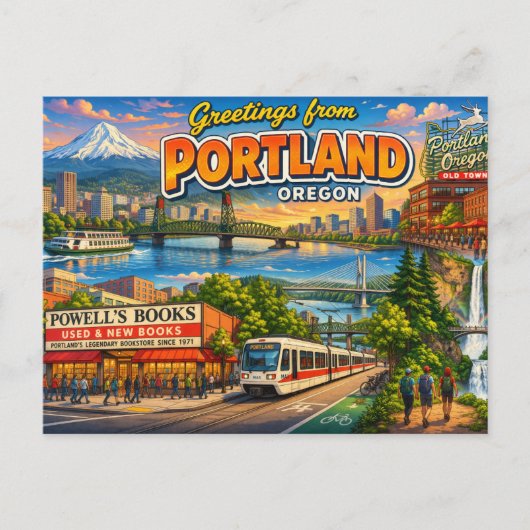 Carte postale de Portland Oregon (Devant)