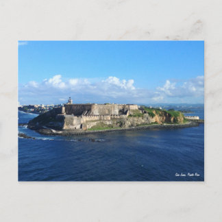 Carte postale de Porto Rico de visite
