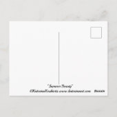 Carte postale de portrait de beauté estivale (Dos)