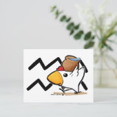 Carte postale de poulet Aquarius (Debout devant)