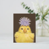 carte postale de poulet grincheux (Debout devant)