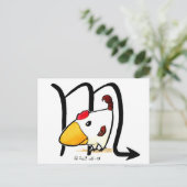 Carte postale de poulet Scorpio (Debout devant)