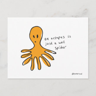 carte postale de poulpe