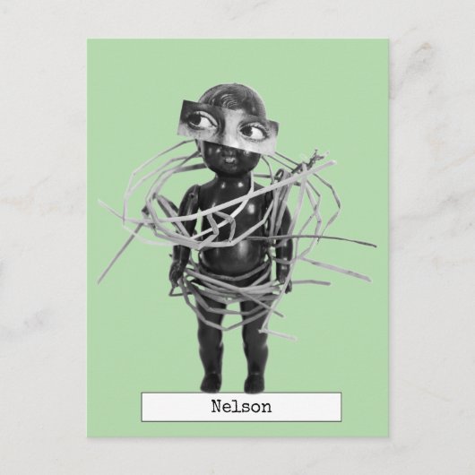 Carte postale de poupée d'art cool (Devant)