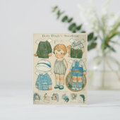 Carte postale de poupée en papier Dolly Dingle ché (Debout devant)