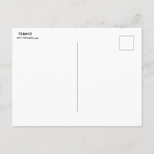 Carte postale de poupée en papier lapin (Dos)