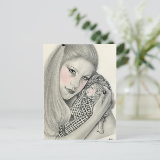 Carte postale de poupée préférée (Debout devant)