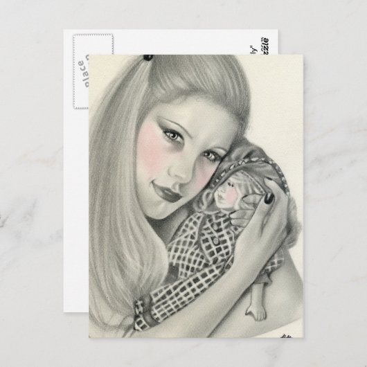 Carte postale de poupée préférée (Devant / Derrière)