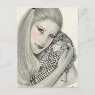 Carte postale de poupée préférée