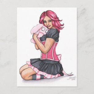 Carte postale de poupée surdose