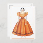 Carte postale de poupée victorienne antique (Devant / Derrière)