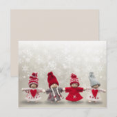 carte postale de poupées de noël (Devant / Derrière)