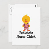 Carte postale de poussette de l'infirmière pédiatr (Devant / Derrière)