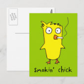 Carte postale de poussin de Smokin' (Devant / Derrière)