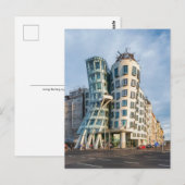 Carte postale de Prague : La Maison de la Danse (Devant / Derrière)