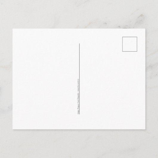 Carte postale de Prague peinte (Dos)