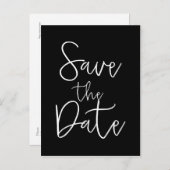 Carte postale de pré-annonce en noir et blanc avec (Devant / Derrière)