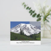 Carte postale de pré de paradis du mont Rainier (Debout devant)