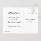 Carte postale de préavis Feux d'artifice & Cœurs (Dos)