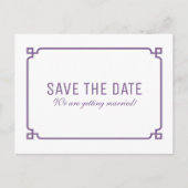 Carte postale de préavis Purple Deco Chic (Devant)