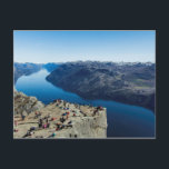 Carte postale de Preikestolen (roche de pupitre)<br><div class="desc">Carte postale de Preikestolen (roche de pupitre) Norvège</div>