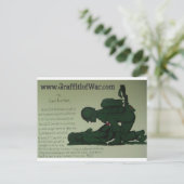 Carte postale de prière de médecin de combat (Debout devant)