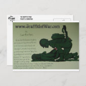 Carte postale de prière de médecin de combat (Devant / Derrière)